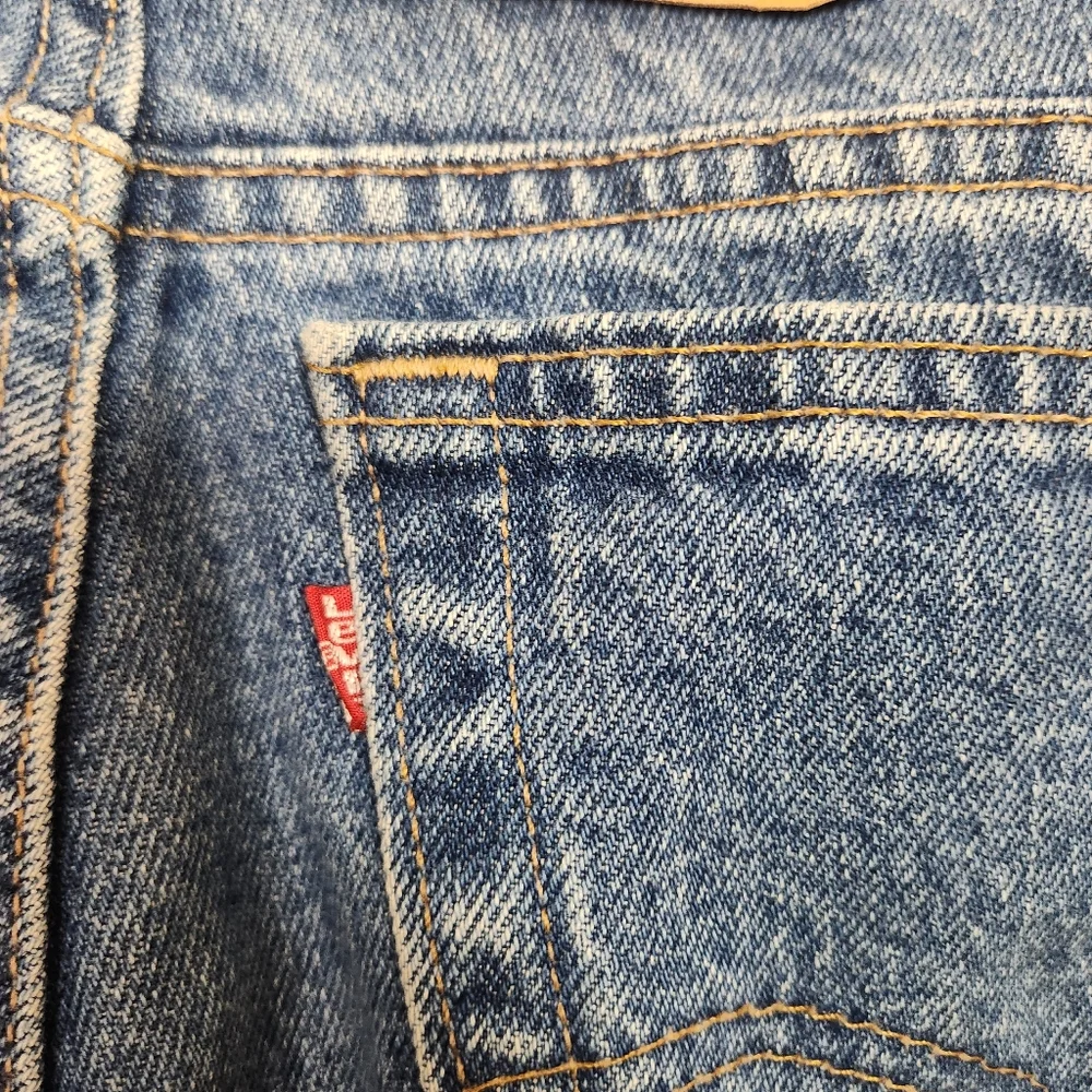 Vintage 90s Levis 550 Light Wash Relaxed Fit Tapered Leg Jeans Plus Size 38 16 - Picture 6 of 12